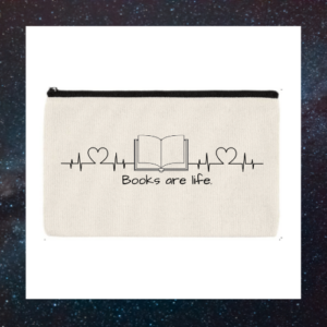 Books Are Life Zipper Bag